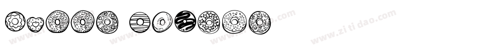 HAPPY DONUTS字体转换